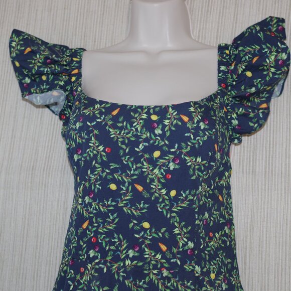 NWT Hill House Daphne Midi Dress - Midnight Garden Size:XL - Picture 6 of 8